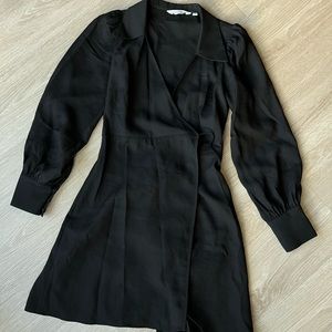 & Other Stories wrap dress in black